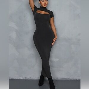 Matte Basix Cut It Out Short Sleeve Ultra Midi - Steel